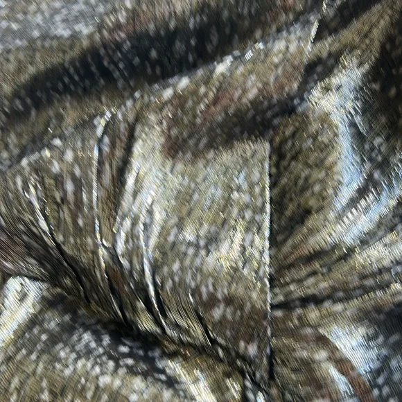 NWT Ramy Brook Printed metallic Gabriella Dress Size Small - Picture 10 of 10